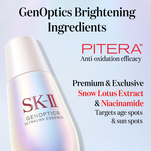 SK-II GenOptics Ultraura Essence Serum is a skin brightening serum to remove and treat dark spots