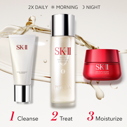 SK-II First Experience Kit with facial treatment essence, facial treatment clear lotion, and a facial treatment mask slider4